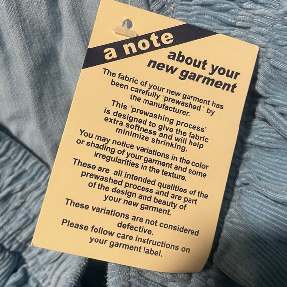 NWT Woman Within Pants Womens 18WP Classic Corduroy Light Blue Pull On Stretch - Picture 5 of 8